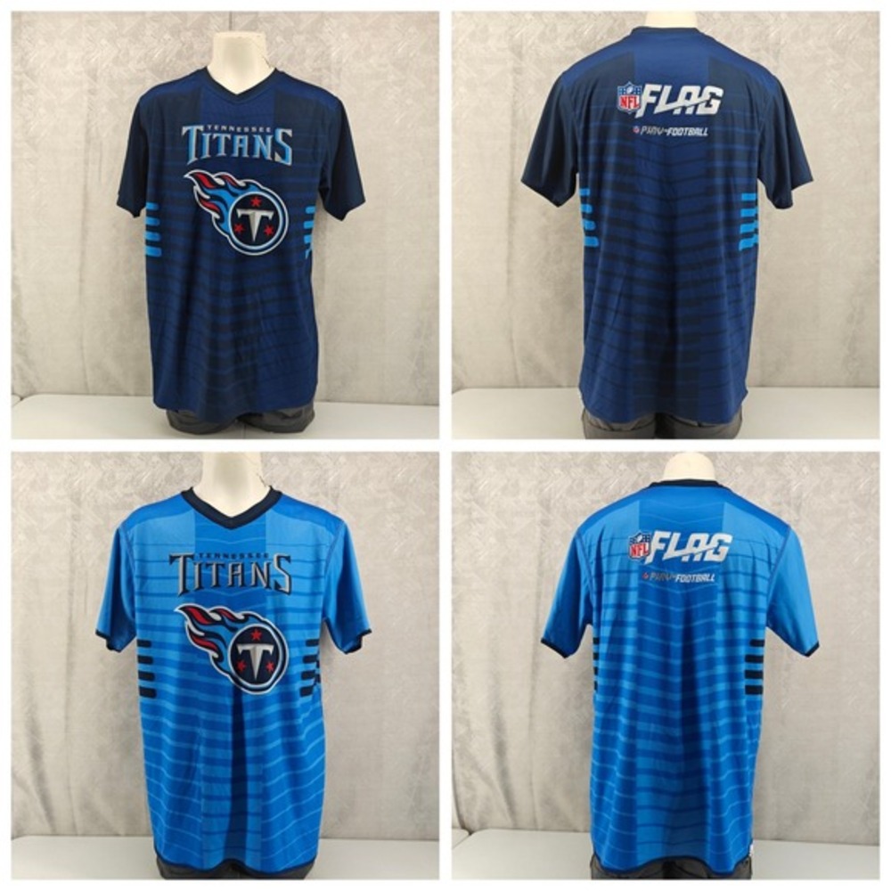 Tennessee Titans Flag Football Jersey‎ Mens Large Blue Jersey Reversible Shirt
